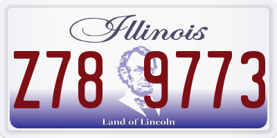 IL license plate Z789773