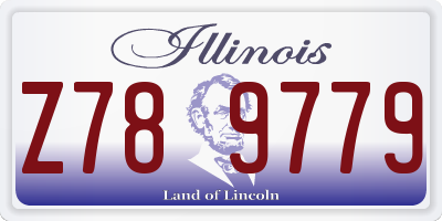 IL license plate Z789779