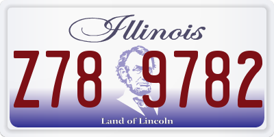 IL license plate Z789782