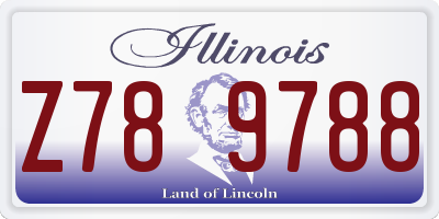 IL license plate Z789788