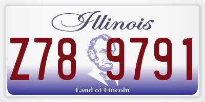 IL license plate Z789791
