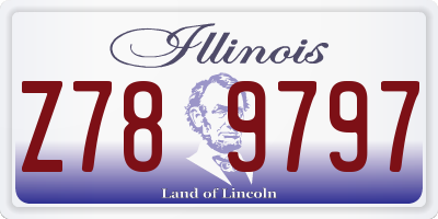 IL license plate Z789797