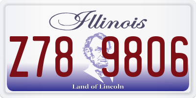 IL license plate Z789806