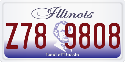 IL license plate Z789808