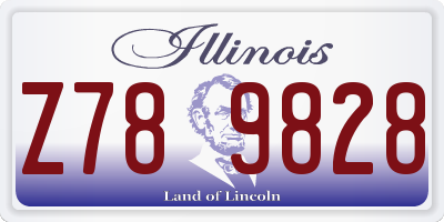 IL license plate Z789828