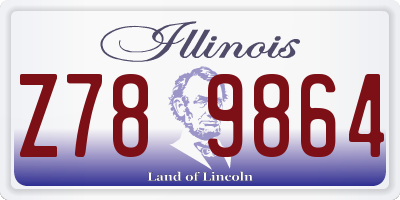 IL license plate Z789864