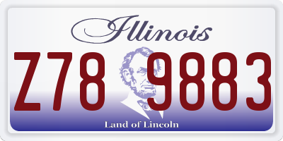 IL license plate Z789883