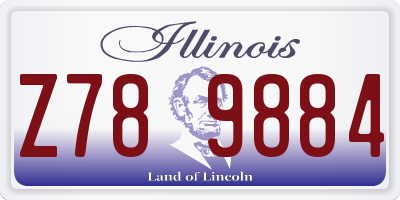 IL license plate Z789884