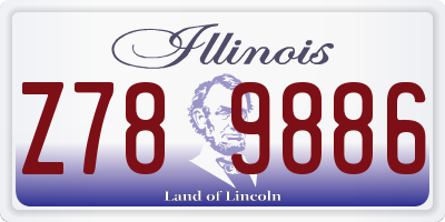 IL license plate Z789886