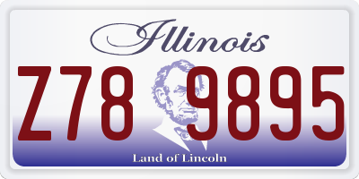 IL license plate Z789895