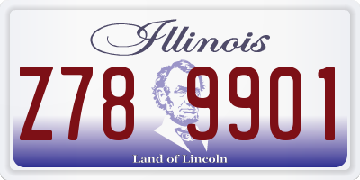 IL license plate Z789901
