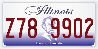 IL license plate Z789902