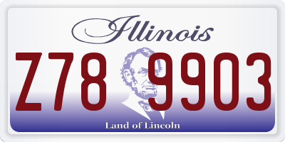 IL license plate Z789903