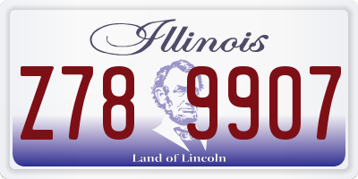 IL license plate Z789907