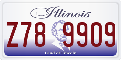 IL license plate Z789909