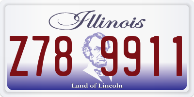 IL license plate Z789911