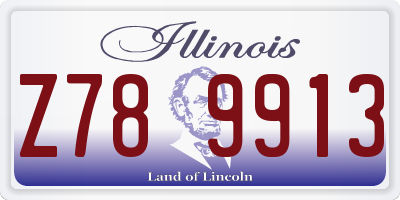 IL license plate Z789913