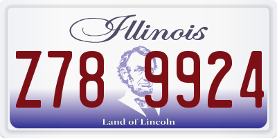 IL license plate Z789924