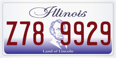 IL license plate Z789929