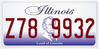 IL license plate Z789932