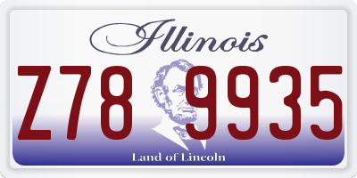 IL license plate Z789935