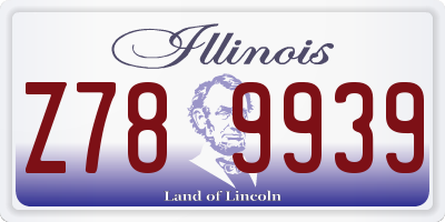 IL license plate Z789939
