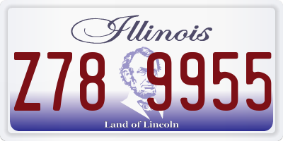 IL license plate Z789955