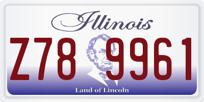 IL license plate Z789961
