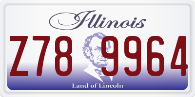 IL license plate Z789964