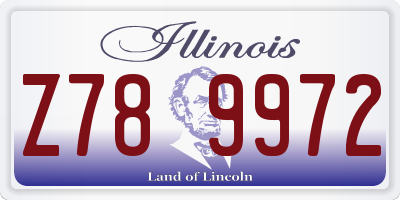 IL license plate Z789972