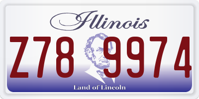 IL license plate Z789974
