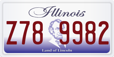 IL license plate Z789982