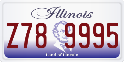 IL license plate Z789995