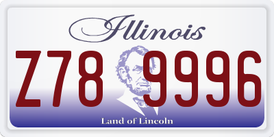 IL license plate Z789996