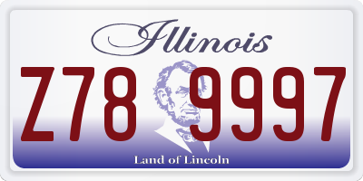 IL license plate Z789997