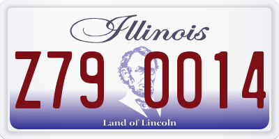 IL license plate Z790014