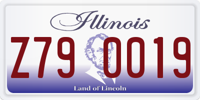 IL license plate Z790019