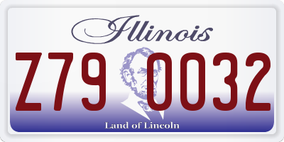 IL license plate Z790032