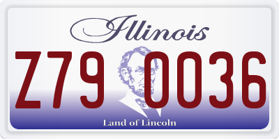 IL license plate Z790036