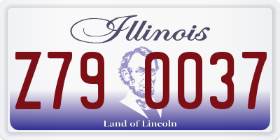 IL license plate Z790037