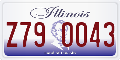 IL license plate Z790043