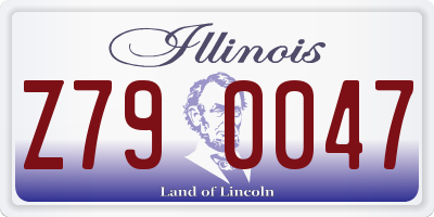 IL license plate Z790047