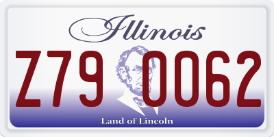 IL license plate Z790062