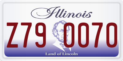 IL license plate Z790070