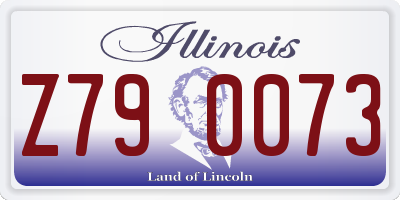 IL license plate Z790073