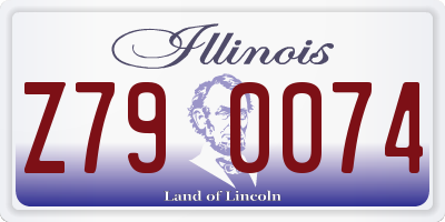 IL license plate Z790074