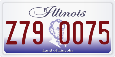 IL license plate Z790075