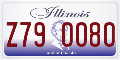 IL license plate Z790080