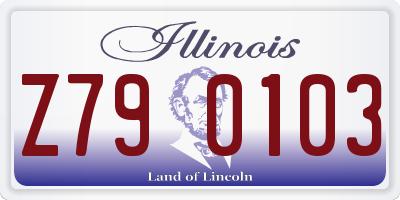 IL license plate Z790103