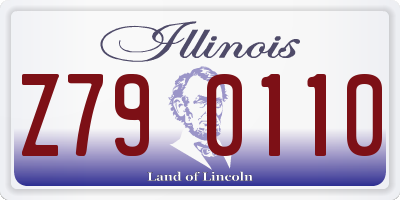 IL license plate Z790110